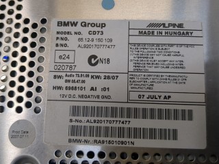 Магнитола, ориг. номер 9150109, BMW 3 серия 2004-2008