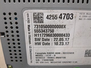 Магнитола, ориг. номер 42554703, Chevrolet Malibu 2015-2018