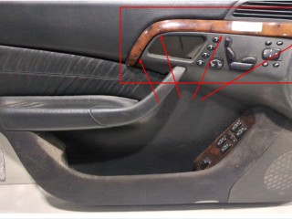 Пластик (обшивка) салона левый передний Mercedes S W220 1998-2002