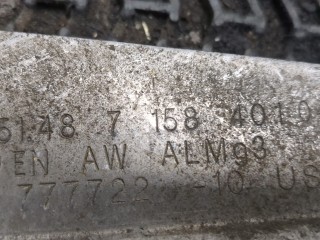 Кронштейн топливного бака левый задний, ориг. номер 7158401, BMW X5 E70 2006-2010