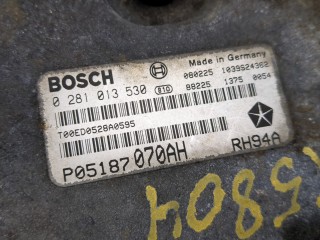 Блок управления двигателем, ориг. номер 0281013530, 05187070AH, Chrysler Voyager 2007-2010