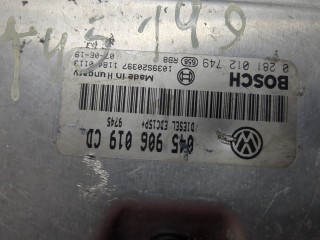 Блок управления двигателем, ориг. номер 045906019CD, 0281012749, Skoda Fabia 2004-2007
