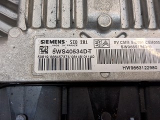 Блок управления двигателем, ориг. номер 5WS40534DT, 886457374, HW9663122980, Citroen C5 2004-2008