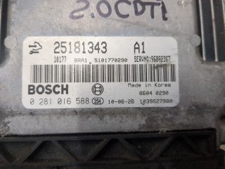 Блок управления двигателем, ориг. номер 25181343, 0281016588, Opel Antara 2006-2011