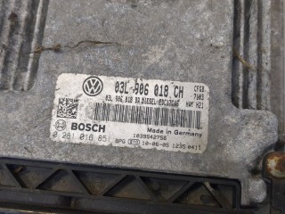 Блок управления двигателем, ориг. номер 03L906018CH, 0281016851, 1039S42756, Skoda Superb 2008-2013