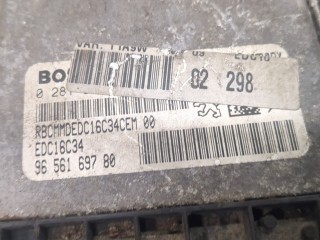 Блок управления двигателем, ориг. номер 9656169780, Peugeot 206 2002-2009