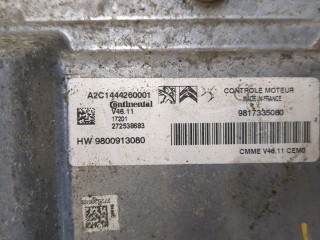 Блок управления двигателем, ориг. номер 9800913080, Citroen C3 2016-2020
