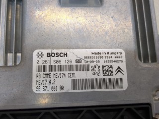 Блок управления двигателем, ориг. номер 9667100180, Citroen C3 picasso 2008-2012