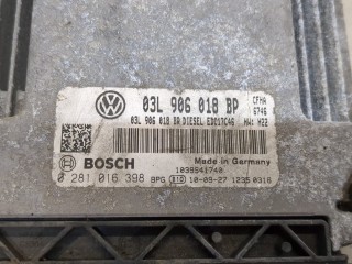 Блок управления двигателем, ориг. номер 03L906018BP, 0281016398, Skoda Yeti 2009-2014