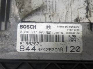 Блок управления двигателем, ориг. номер 51892671, 0281017806, Lancia Delta 2008-2011