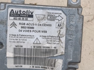 Блок управления подушками безопасности, ориг. номер 9653190880, 6545R0, Citroen Berlingo 2004-2013