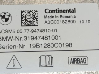 Блок управления подушками безопасности, ориг. номер 9474810, BMW X3 G01 2017-2021