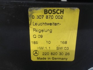 Блок управления светом, ориг. номер 2208203026, 0307870002, Mercedes S W220 1998-2002