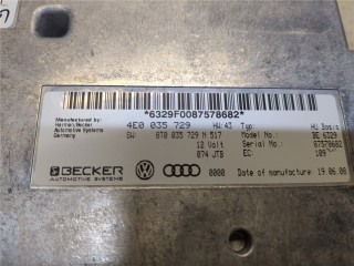 Блок управления радиоприемником, ориг. номер 4E0035729, 8T0035729, Audi A4 (B8) 2007-2012