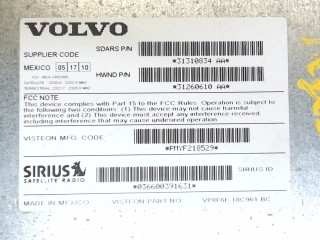 Блок управления радиоприемником, ориг. номер 31310834, Volvo XC60 2008-2013