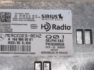Блок управления радиоприемником, ориг. номер A1649060081, Mercedes M-Класс 2008-2011