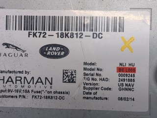 Блок управления радиоприемником, ориг. номер FK7218K812DC, Land Rover Discovery Sport 2014-2019