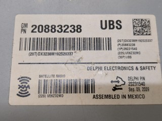 Блок управления радиоприемником, ориг. номер 20883238, Chevrolet Tahoe 2006-2014