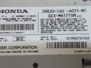 Блок управления радиоприемником, ориг. номер 39820TA0A011M1, Honda Accord 8 2011-2015