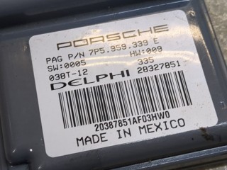 Блок управления сиденьями, ориг. номер 7P5959339E, 28327851, Porsche Cayenne 2010-2014