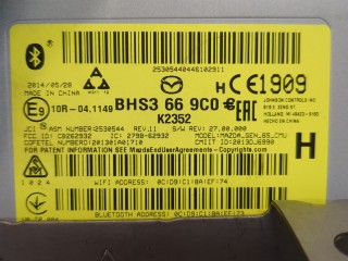 Блок управления навигацией, ориг. номер BHS3669C0, Mazda 3 2013-2016