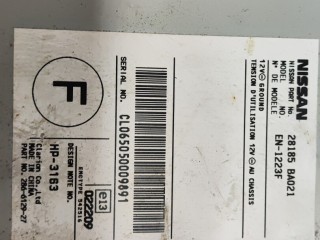 Блок управления навигацией, ориг. номер 28185BA021, Nissan Primera P12 2001-2008