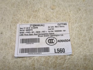 Обшивка потолка (Накладка), ориг. номер 739109UC2A, Nissan Murano 2014-2023