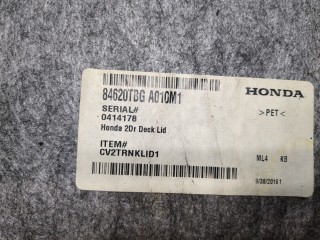 Обшивка крышки (двери) багажника левая задняя, ориг. номер 84620TBGA01ZA, Honda Civic 2015-2019
