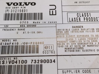 Проигрыватель, чейнджер CD/DVD, ориг. номер 31215601, Volvo XC90 2006-2014