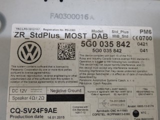 Проигрыватель, чейнджер CD/DVD, ориг. номер 5G0035842, Skoda SuperB 2015-2019