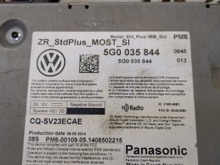 Проигрыватель, навигация, ориг. номер 5G0035844, Volkswagen Golf 2012-2017
