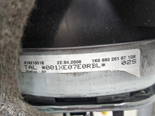Подушка безопасности водителя, ориг. номер 1K0880201BT, Volkswagen Passat 2005-2010