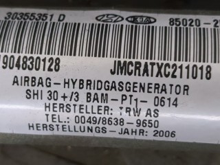 Подушка безопасности боковая (шторка), ориг. номер 85020-2E000, Hyundai Tucson 1 2004-2010