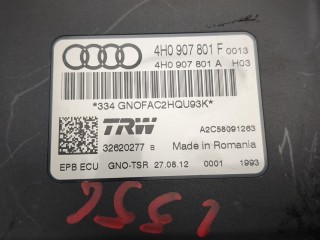 Блок управления стояночным тормозом, ориг. номер 4H0907801F, Audi A6 2011-2014
