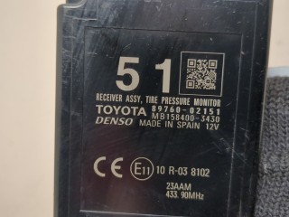Блок контроля давления в шинах, ориг. номер 8976002151, 1584003430, Toyota Auris E18 2012-2015