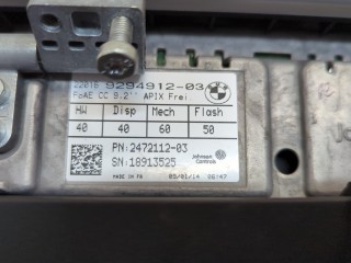 Дисплей мультимедиа, ориг. номер 9294912, BMW 7 серия 2012-2015