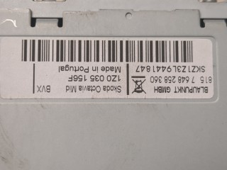 Магнитола, ориг. номер 1Z0035156F, Skoda Octavia 2008-2013