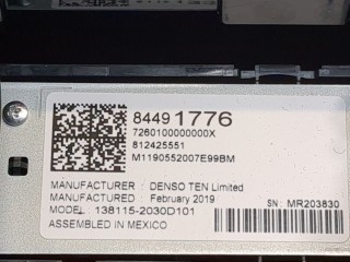 Магнитола, ориг. номер 84799541, GMC Terrain 2017-2021