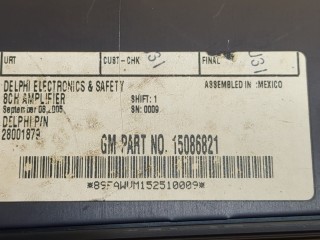 Усилитель звука, ориг. номер 15086821, Hummer H3 2005-2010