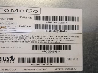 Блок управления радиоприемником, ориг. номер C2C37164, 6W8319A028AF, Jaguar XF 2007-2011