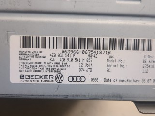 Блок управления радиоприемником, ориг. номер 4E0035541P, Audi A8 2005-2007