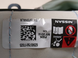 Подушка безопасности боковая (шторка) левая, ориг. номер 985P19PF9A, Nissan Pathfinder 2016-2021