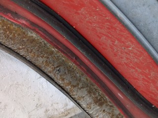 Ручка двери наружная левая задняя, ориг. номер 6924012140, Toyota RAV4 1994-1997