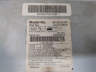 Магнитола, ориг. номер 861200C290, Toyota Tundra 2009-2013