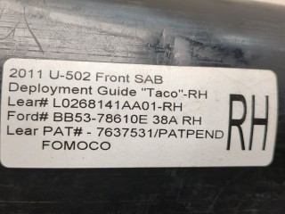 Подушка безопасности боковая (в сиденье) правая, ориг. номер BB5Z78611D10A, Ford Explorer 2010-2015