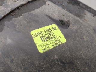 Защита арок (подкрылок) правая передняя, ориг. номер 86812N7000, Hyundai Tucson 4 2020-2024