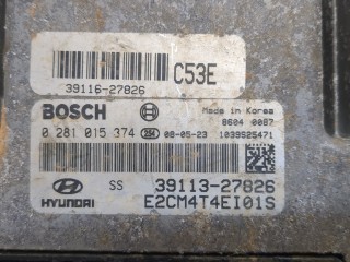Блок управления двигателем, ориг. номер 3911327826, 0281015374, Hyundai Santa Fe 2004-2012