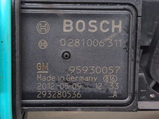 Измеритель потока воздуха (расходомер), ориг. номер 95930057, 0281006311, 293280536, Opel Mokka 2012-2016
