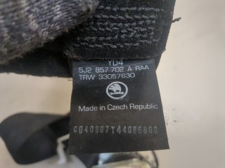Ремень безопасности правый передний, ориг. номер 5J2857702A, 33057630, Skoda Fabia 2007-2010