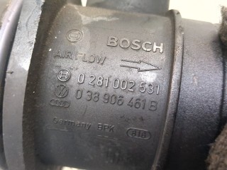 Измеритель потока воздуха (расходомер), ориг. номер 0281002531, 038906461B, Volkswagen Transporter 5 2002-2009